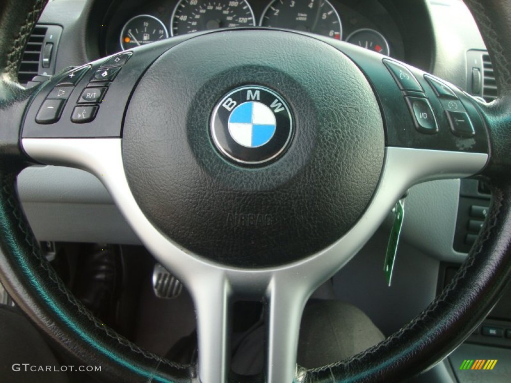 2002 3 Series 330i Coupe - Titanium Silver Metallic / Grey photo #25