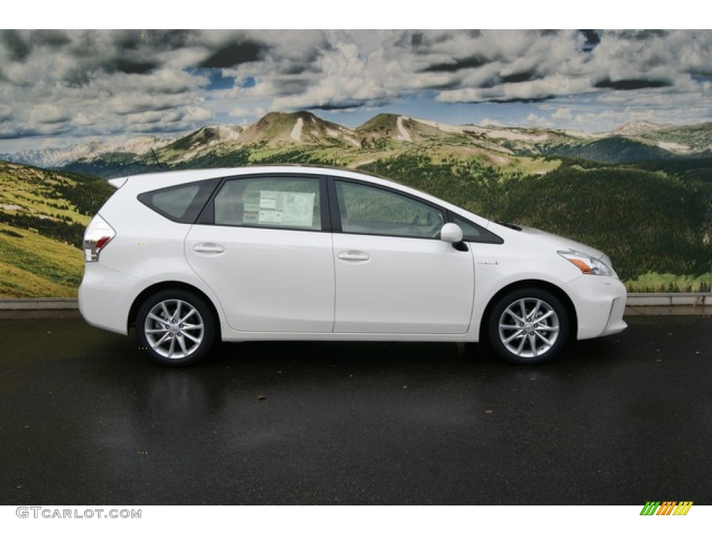Blizzard White Pearl 2012 Toyota Prius v Five Hybrid Exterior Photo #55743585