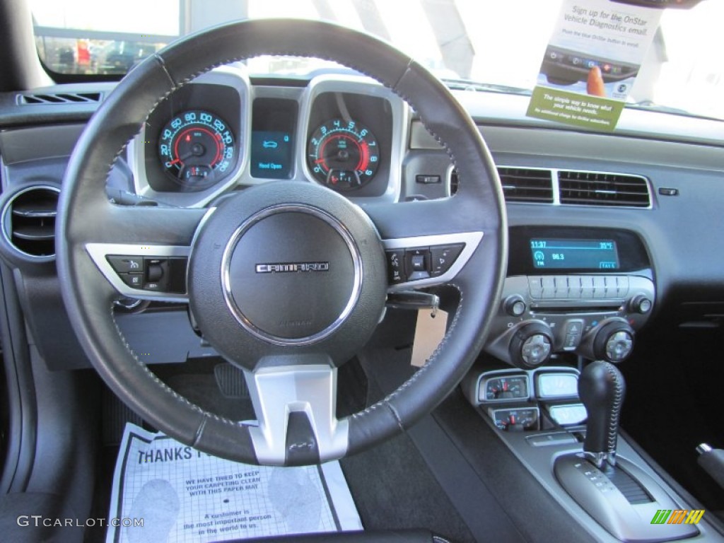 2010 Chevrolet Camaro SS/RS Coupe Black Steering Wheel Photo #55743606
