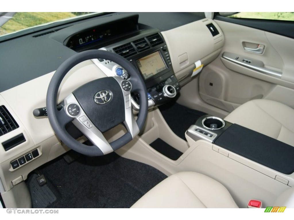 Bisque Interior 2012 Toyota Prius V Five Hybrid Photo