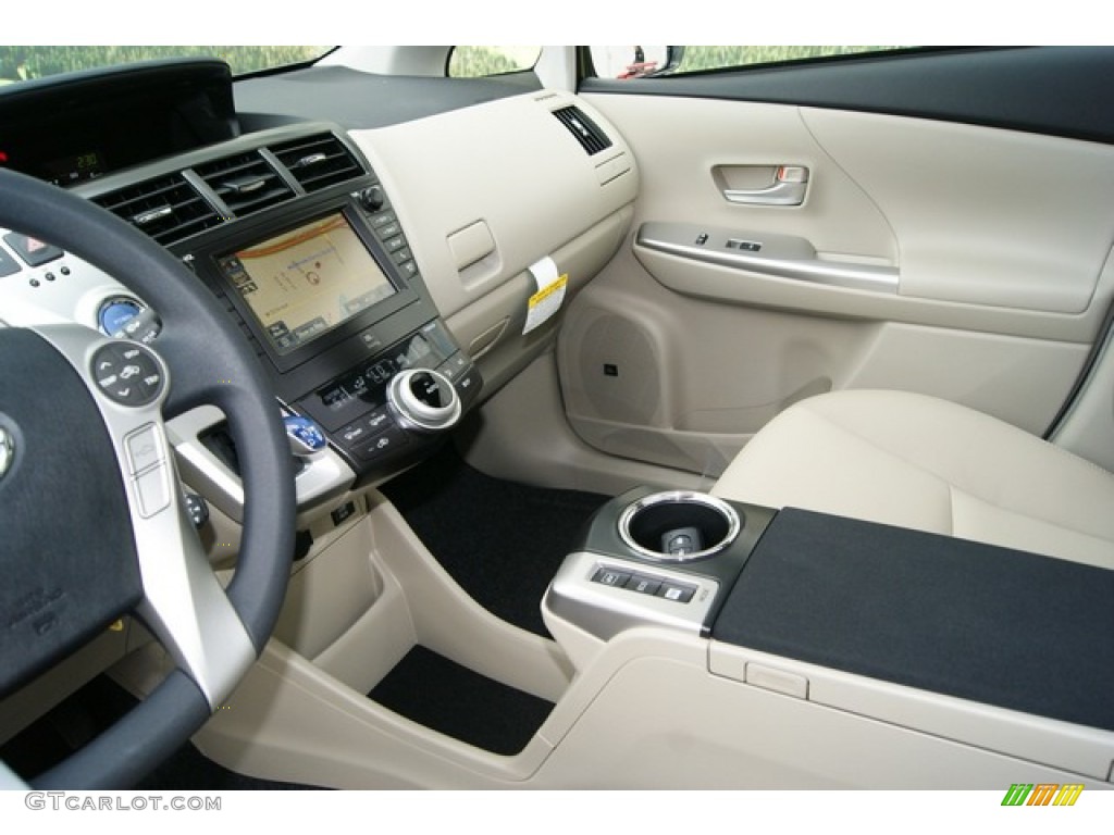 Bisque Interior 2012 Toyota Prius v Five Hybrid Photo #55743650