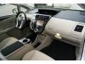 Bisque 2012 Toyota Prius v Five Hybrid Dashboard