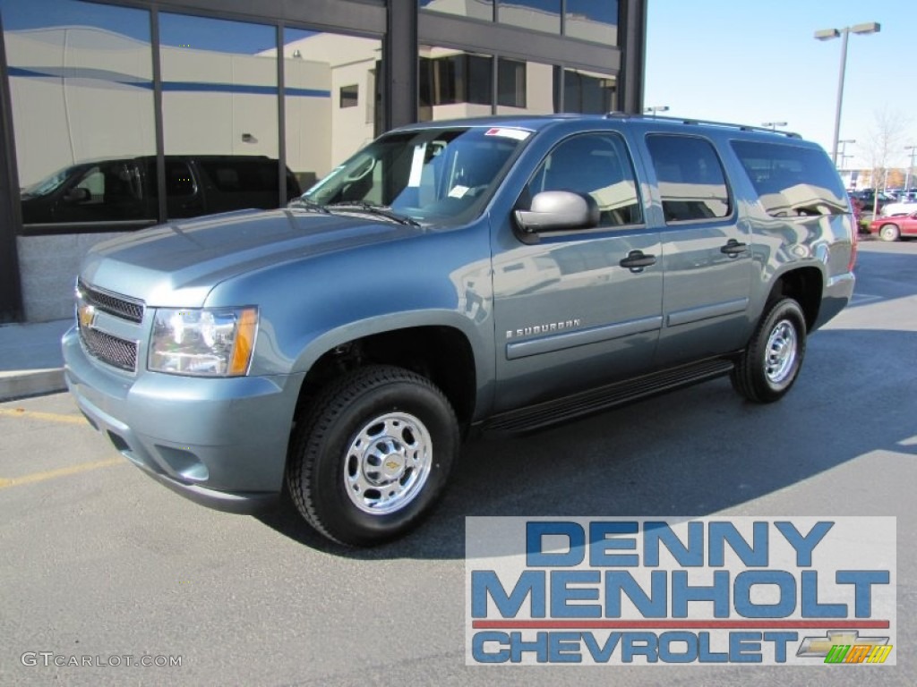 2008 Suburban 1500 LS 4x4 - Blue Granite Metallic / Ebony photo #1