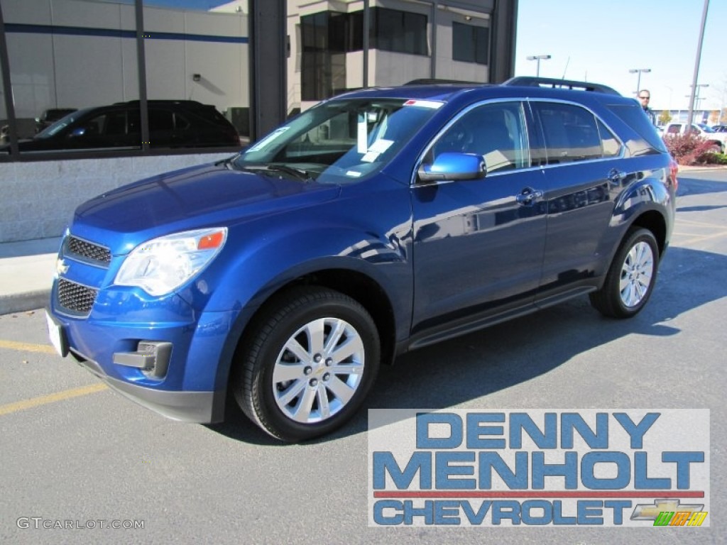 2010 Equinox LT AWD - Navy Blue Metallic / Jet Black photo #1