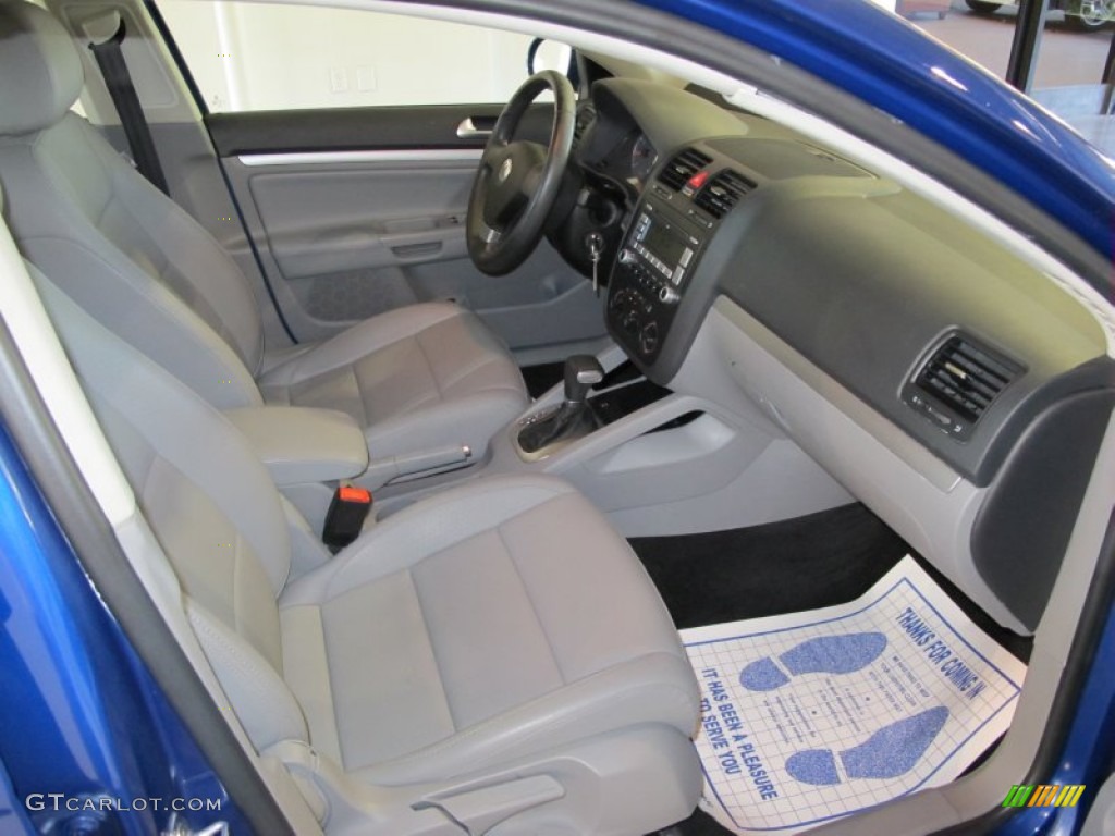 2008 Jetta SE Sedan - Laser Blue Metallic / Art Grey photo #10
