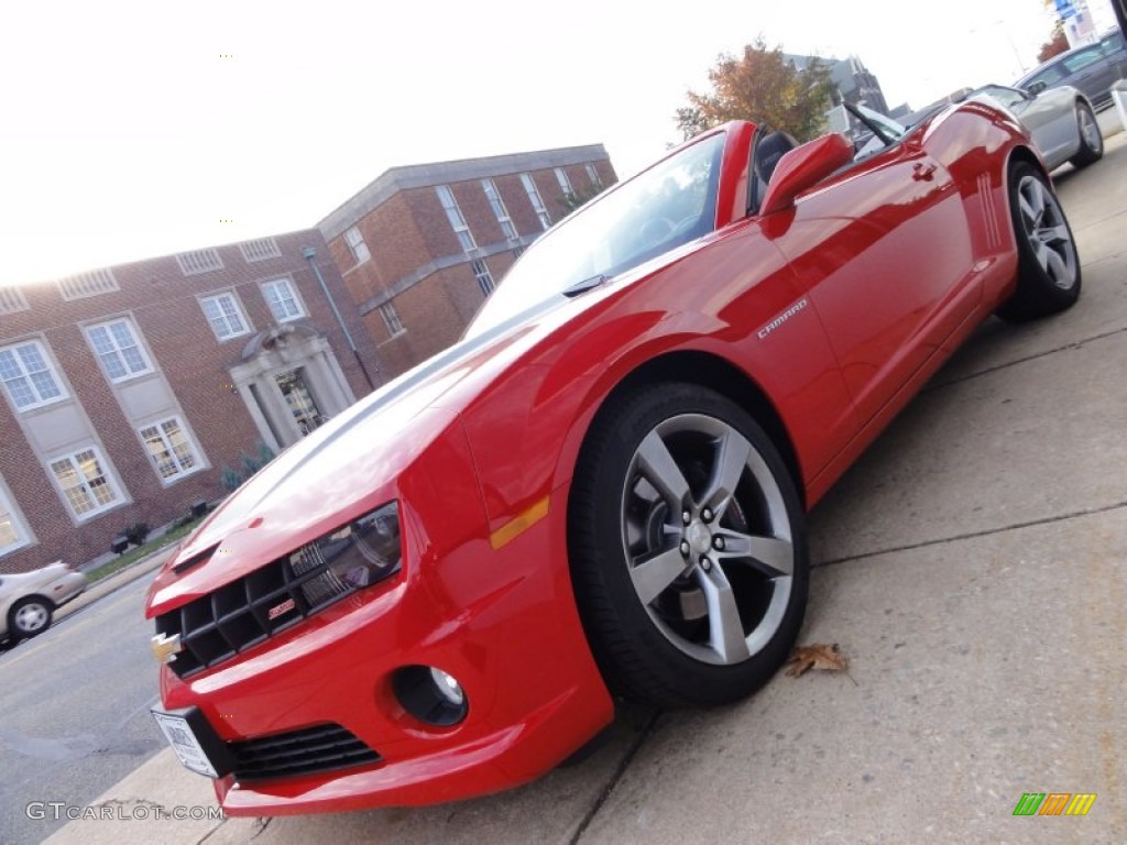 2012 Camaro SS/RS Convertible - Victory Red / Black photo #1