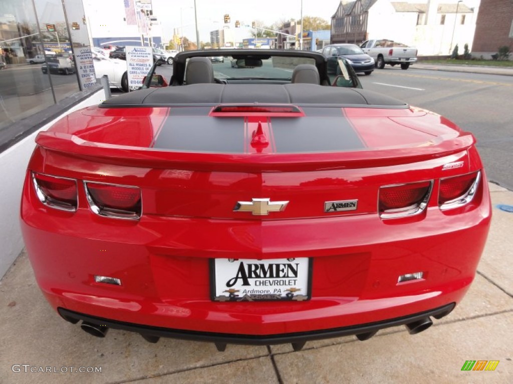 2012 Camaro SS/RS Convertible - Victory Red / Black photo #4