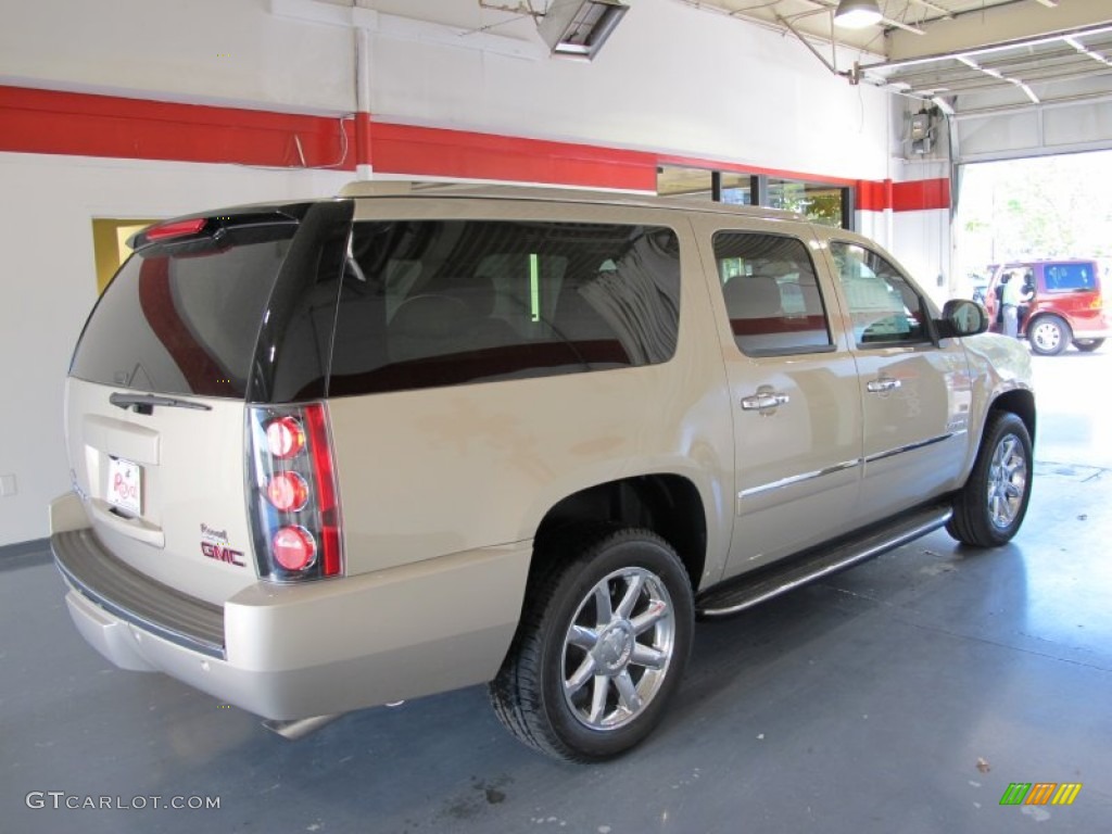 2012 Yukon XL Denali AWD - Gold Mist Metallic / Cocoa/Light Cashmere photo #4