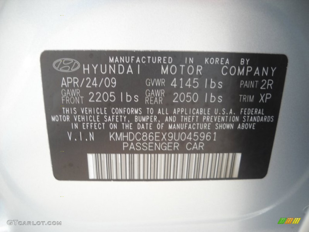 2009 Elantra Touring - Quicksilver / Black photo #11