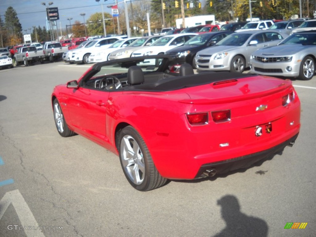 2012 Camaro LT Convertible - Victory Red / Black photo #6