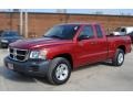 2008 Inferno Red Crystal Pearl Dodge Dakota SXT Crew Cab 4x4  photo #2