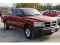 2008 Inferno Red Crystal Pearl Dodge Dakota SXT Crew Cab 4x4  photo #8