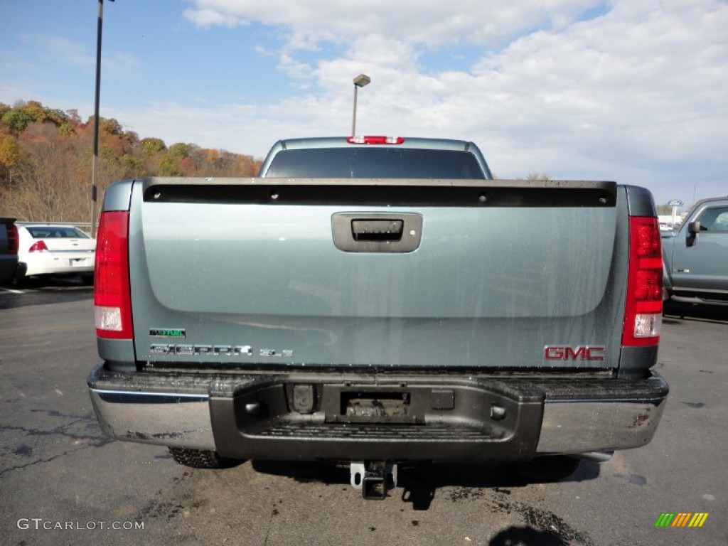 2012 Sierra 1500 SLE Crew Cab 4x4 - Stealth Gray Metallic / Ebony photo #4