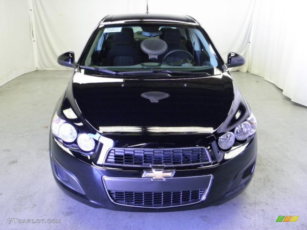 Black 2012 Chevrolet Sonic LT Sedan Exterior Photo #55749792