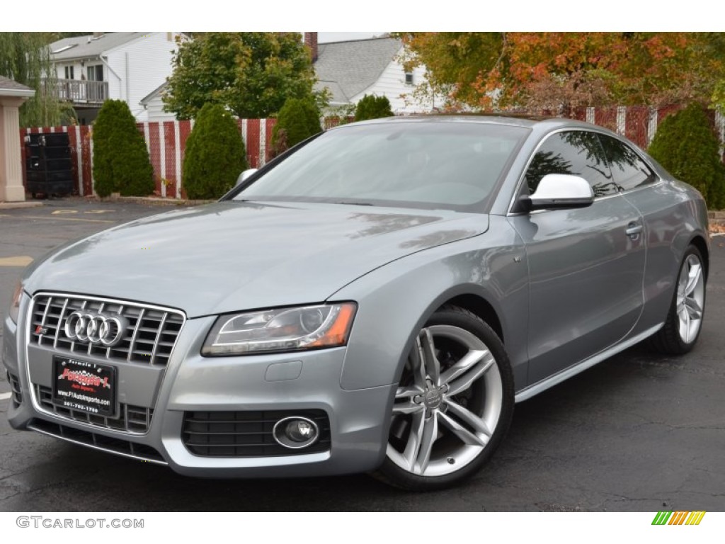 2009 S5 4.2 quattro - Quartz Grey Metallic / Black Silk Nappa Leather photo #1