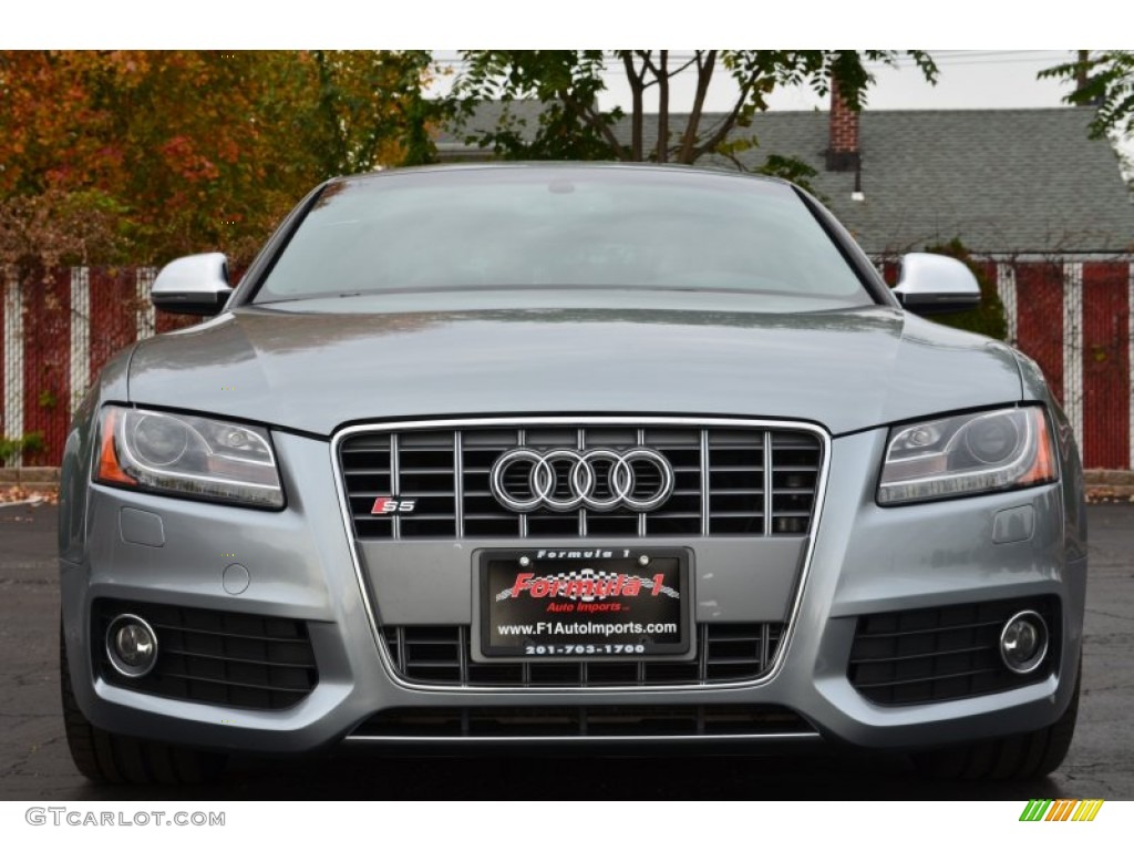 2009 S5 4.2 quattro - Quartz Grey Metallic / Black Silk Nappa Leather photo #2