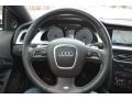 Black Silk Nappa Leather Steering Wheel Photo for 2009 Audi S5 #55749939