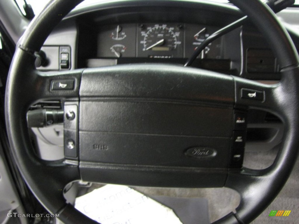 1995 F150 XLT Extended Cab - Black / Gray photo #8