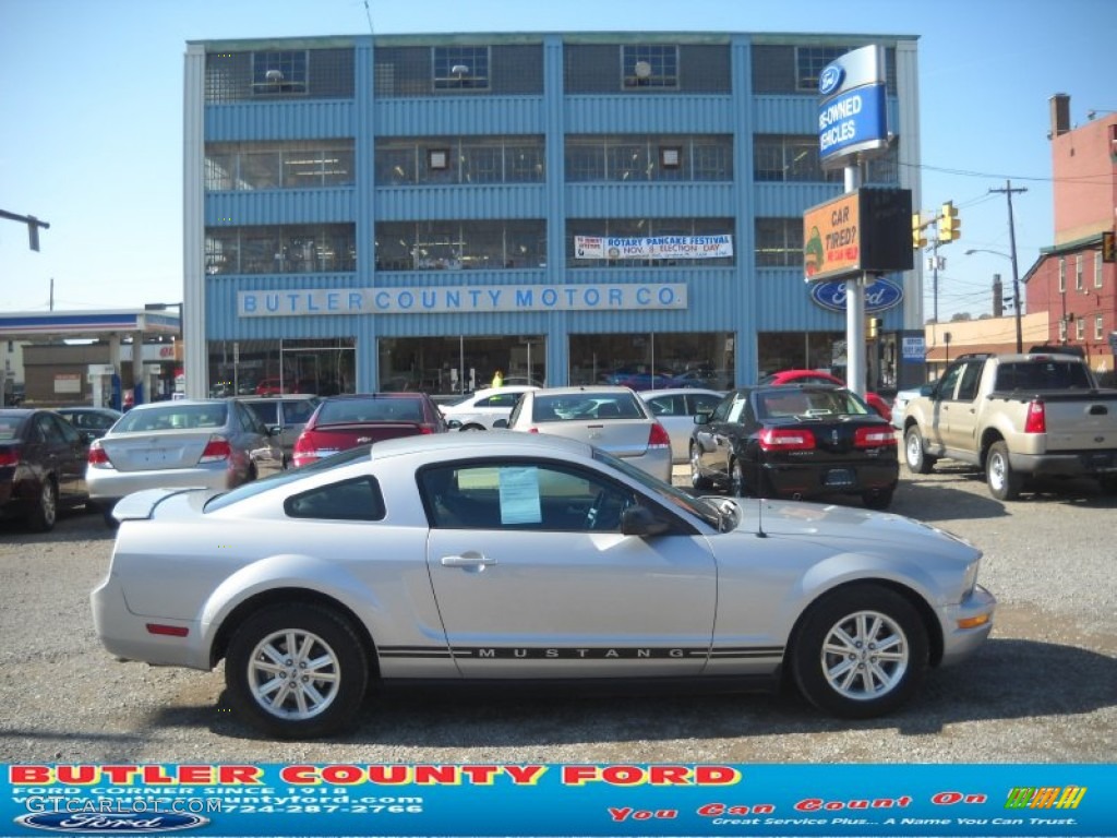 Satin Silver Metallic Ford Mustang