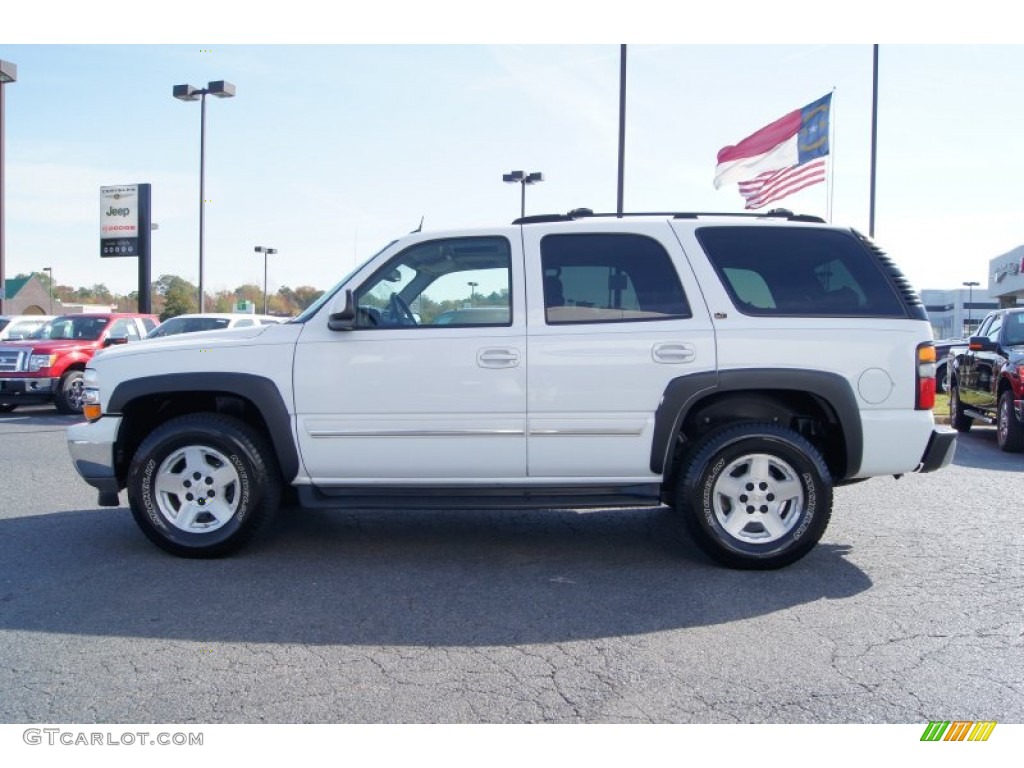 2005 Tahoe LT 4x4 - Summit White / Tan/Neutral photo #5