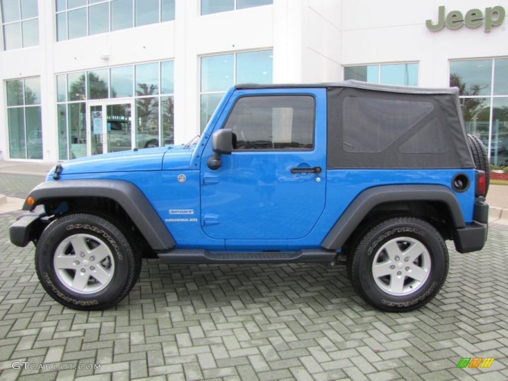 2011 Wrangler Sport S 4x4 - Cosmos Blue / Black photo #2