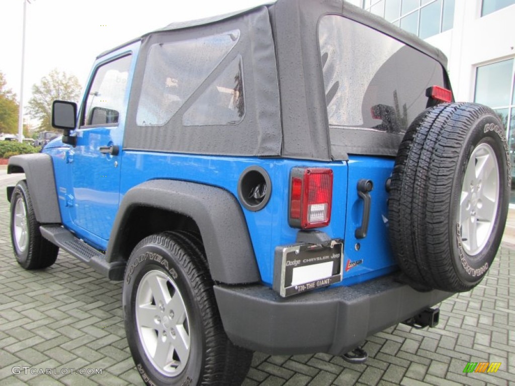 2011 Wrangler Sport S 4x4 - Cosmos Blue / Black photo #3