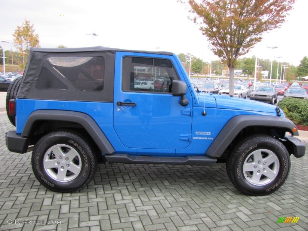 2011 Wrangler Sport S 4x4 - Cosmos Blue / Black photo #6