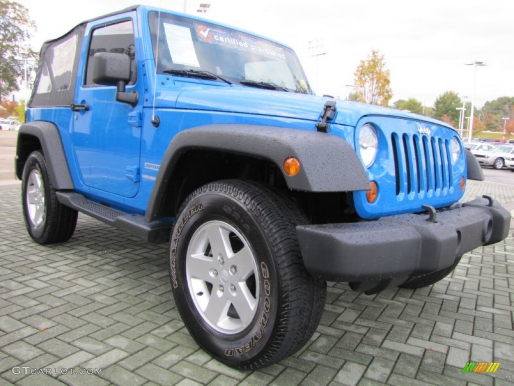 2011 Wrangler Sport S 4x4 - Cosmos Blue / Black photo #7