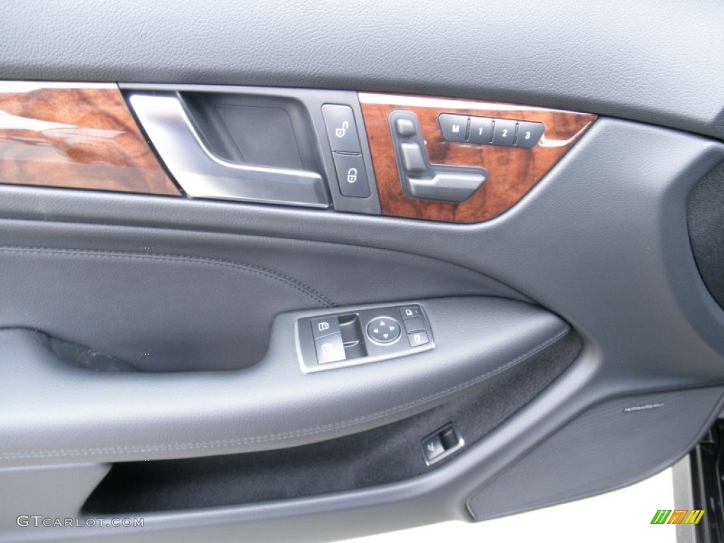 2012 Mercedes-Benz C 350 Coupe Black Door Panel Photo #55752783