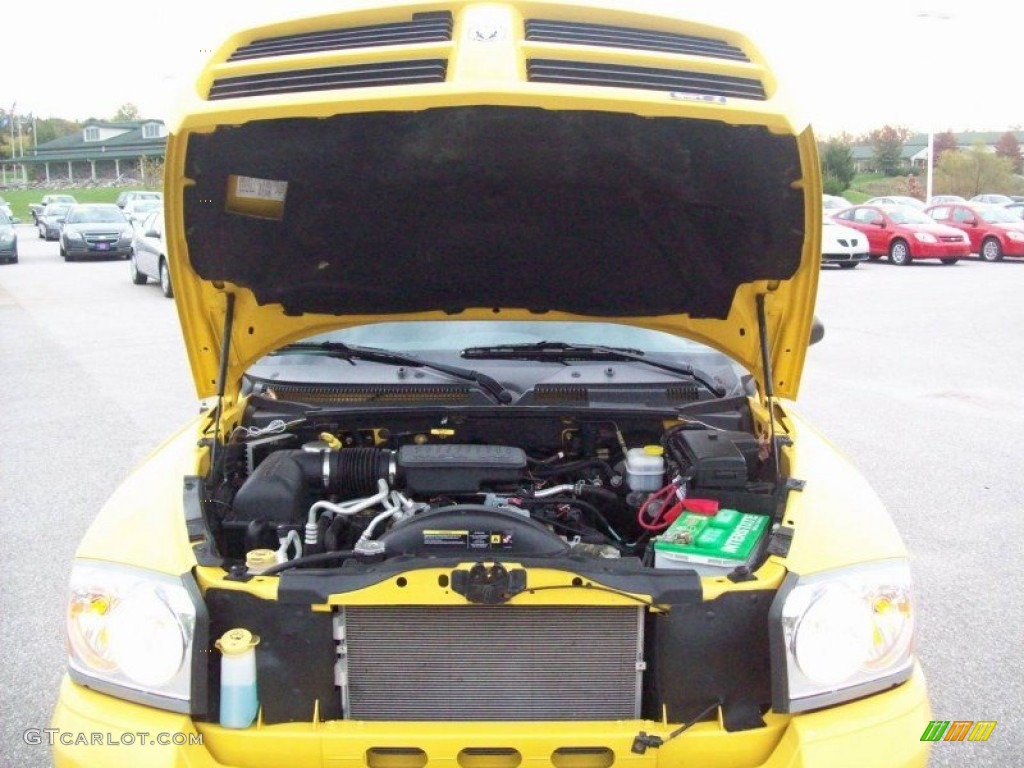 2006 Dakota SLT Club Cab - Solar Yellow / Medium Slate Gray photo #14