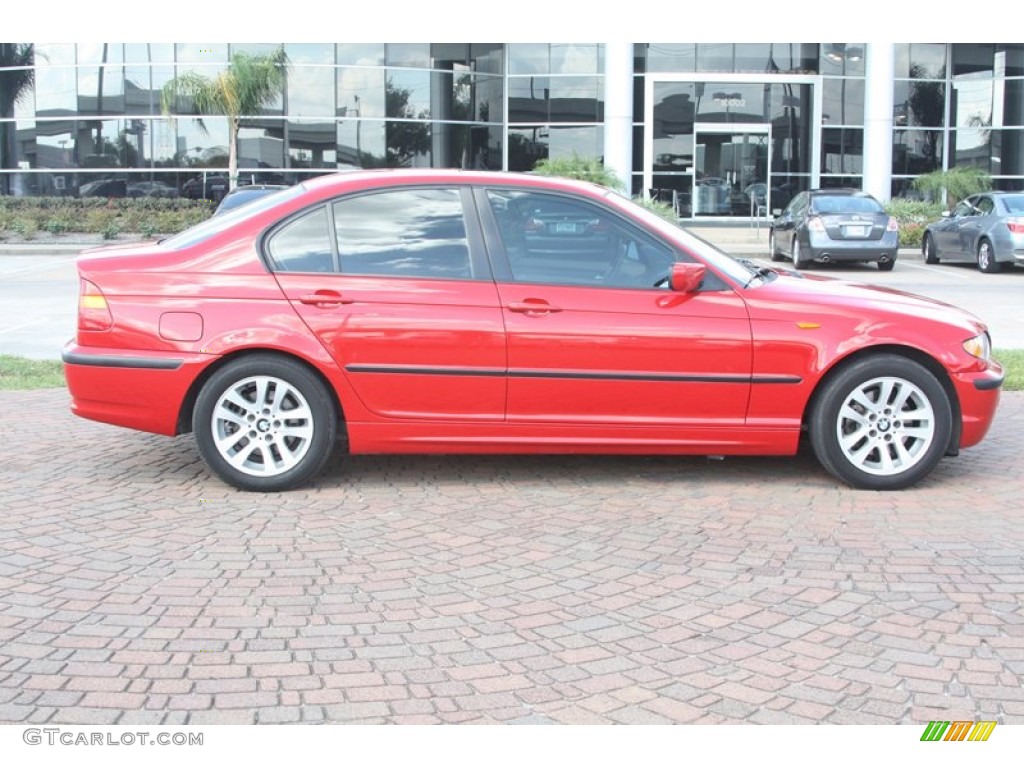 2005 3 Series 325i Sedan - Electric Red / Sand photo #3