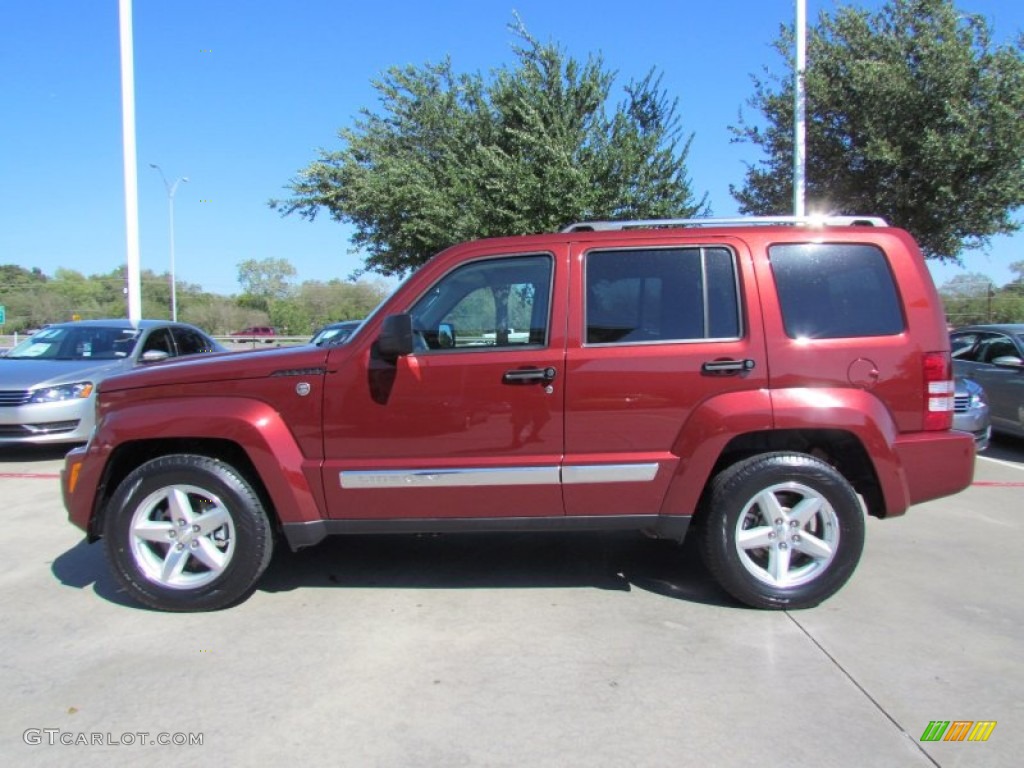 Inferno Red Crystal Pearl 2009 Jeep Liberty Limited 4x4 Exterior Photo #55756116
