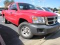 2008 Flame Red Dodge Dakota ST Extended Cab  photo #1