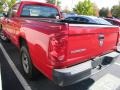 2008 Flame Red Dodge Dakota ST Extended Cab  photo #3