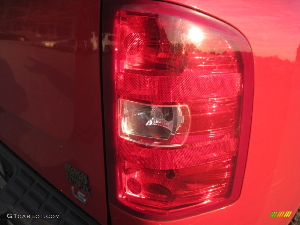 2008 Silverado 1500 LS Regular Cab - Victory Red / Dark Titanium photo #6