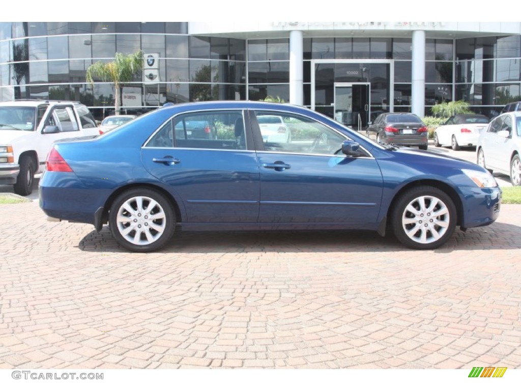 2006 Accord EX-L V6 Sedan - Sapphire Blue Pearl / Black photo #3