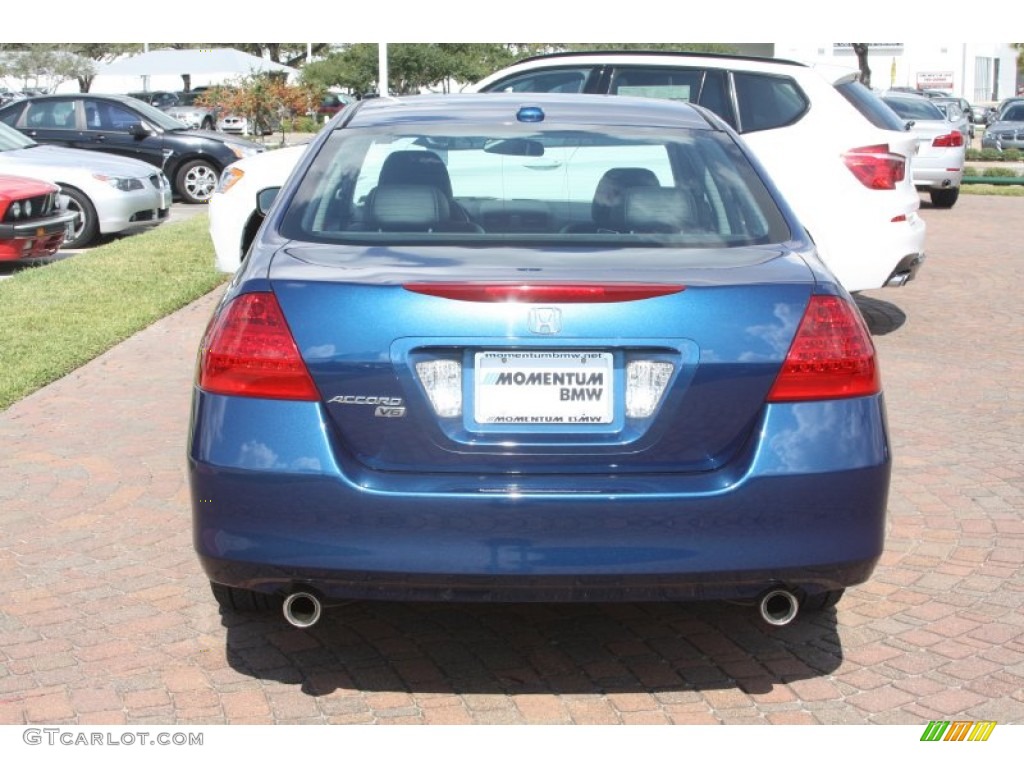 2006 Accord EX-L V6 Sedan - Sapphire Blue Pearl / Black photo #11