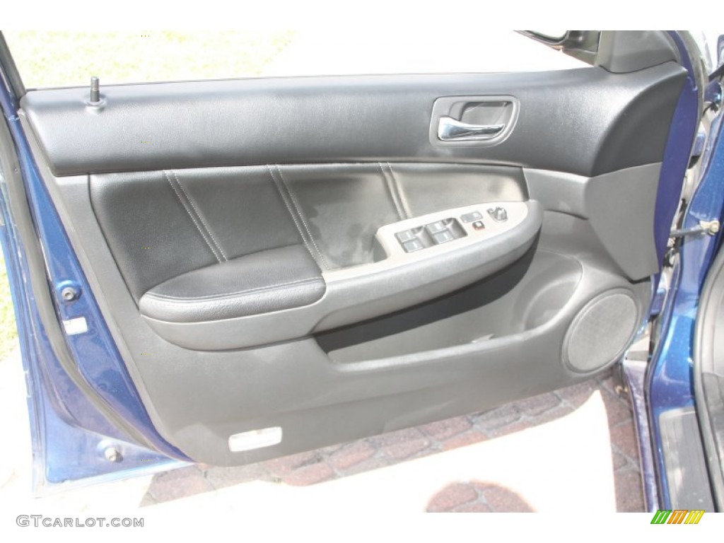 2006 Accord EX-L V6 Sedan - Sapphire Blue Pearl / Black photo #17