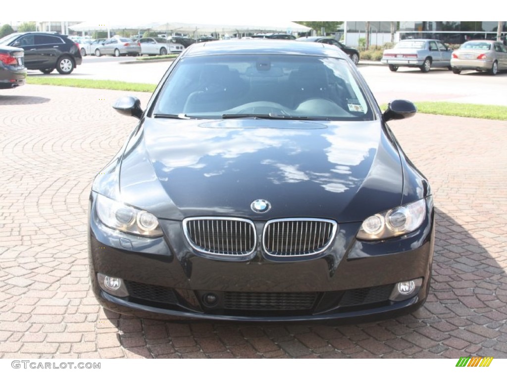 2009 3 Series 335i Coupe - Black Sapphire Metallic / Black photo #2
