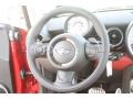 2012 Mini Cooper Rooster Red/Carbon Black Interior Steering Wheel Photo