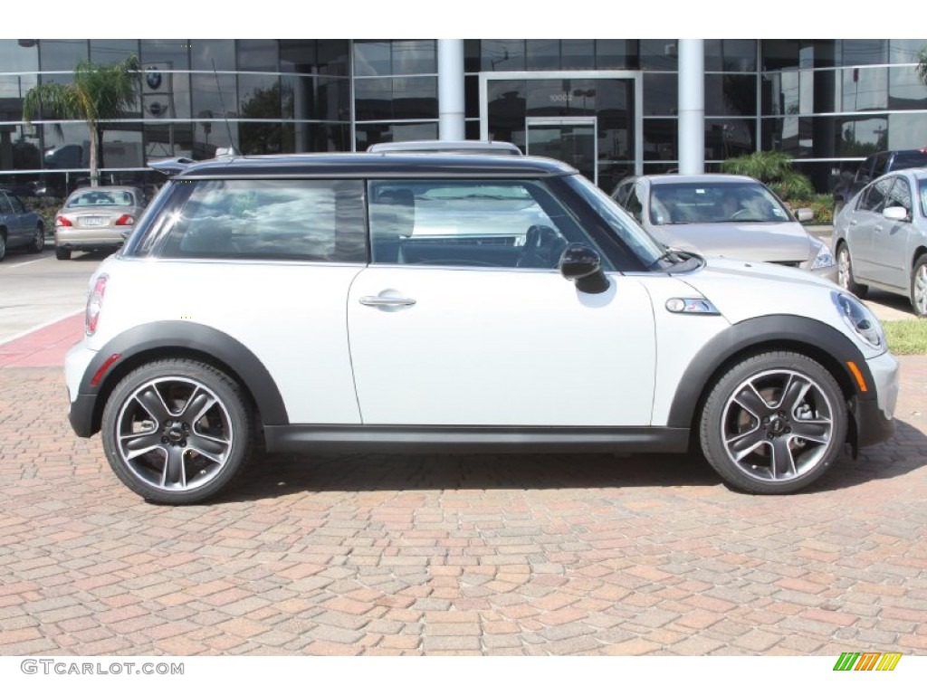 2012 Cooper S Hardtop - White Silver Metallic / Carbon Black photo #3