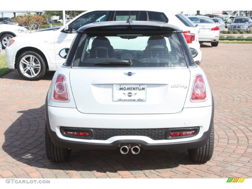 2012 Cooper S Hardtop - White Silver Metallic / Carbon Black photo #7