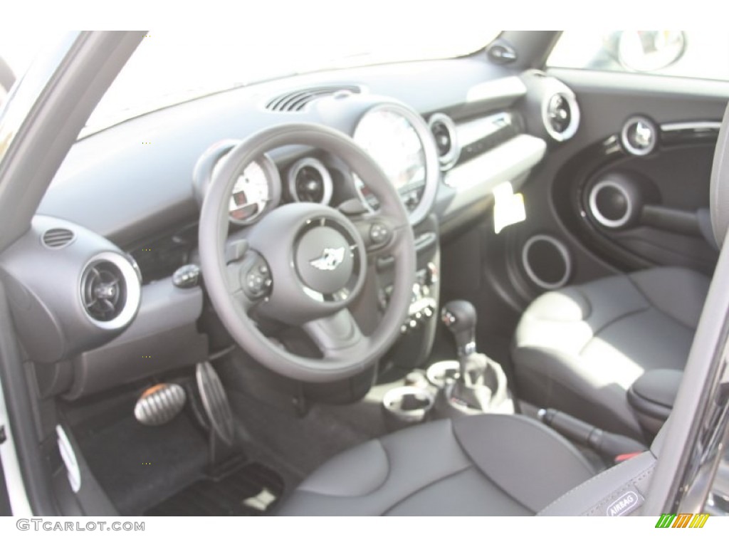 2012 Cooper S Hardtop - White Silver Metallic / Carbon Black photo #9