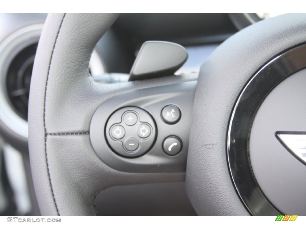 2012 Cooper S Hardtop - White Silver Metallic / Carbon Black photo #21