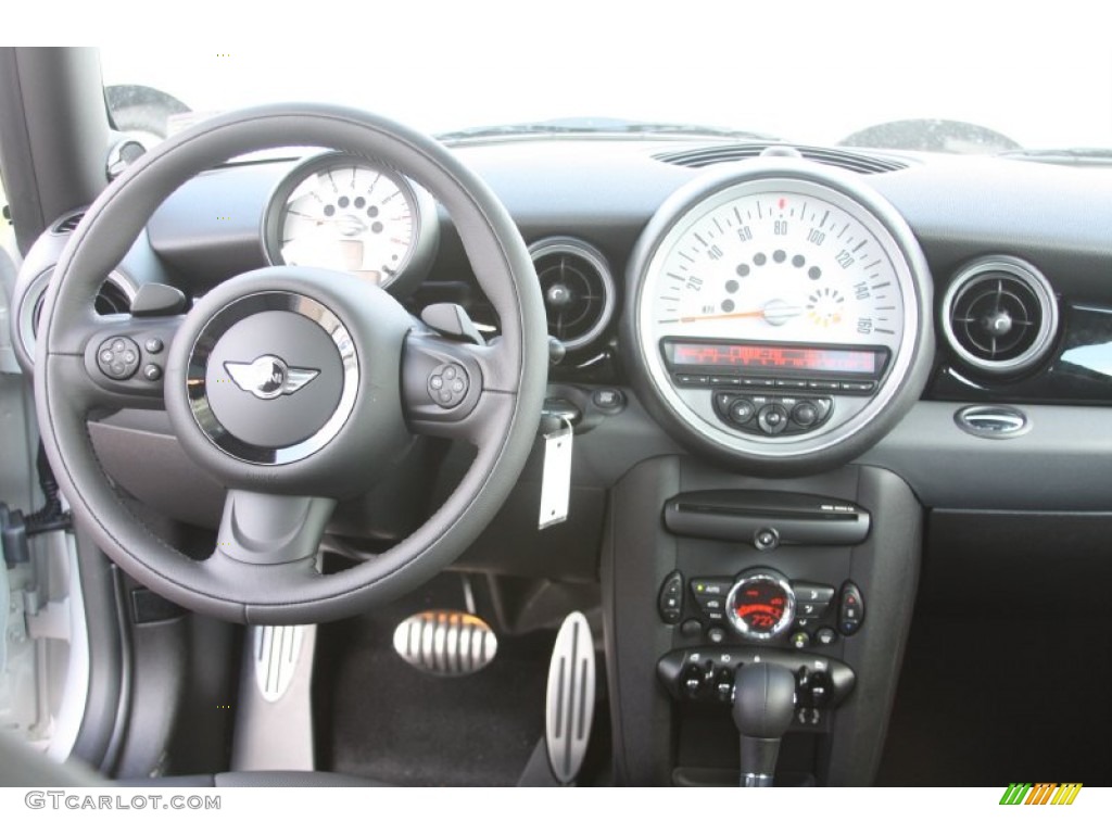 2012 Cooper S Hardtop - White Silver Metallic / Carbon Black photo #23