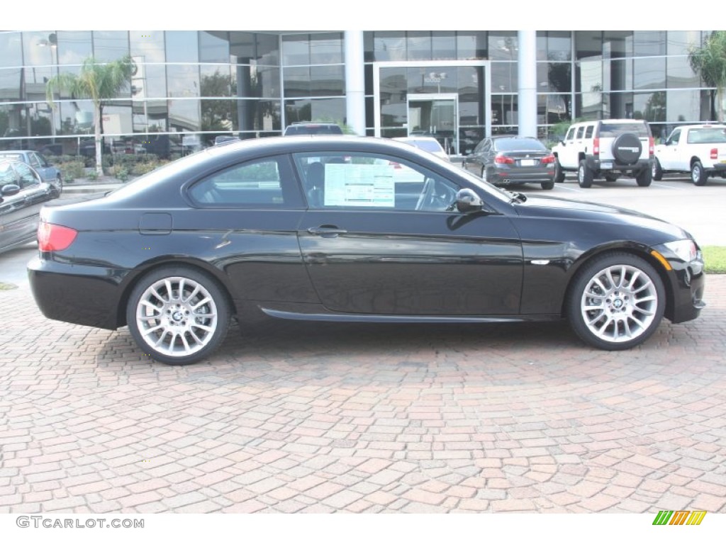 2012 3 Series 328i Coupe - Black Sapphire Metallic / Black photo #3