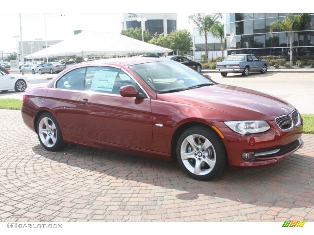 2012 3 Series 335i Convertible - Vermilion Red Metallic / Oyster/Black photo #5