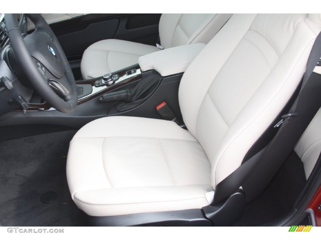 Oyster/Black Interior 2012 BMW 3 Series 335i Convertible Photo #55763870