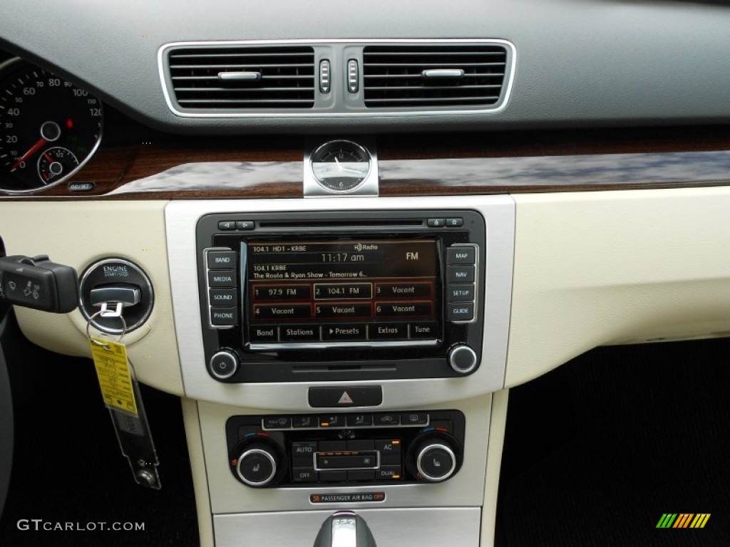 2012 Volkswagen CC Lux Plus Black/Cornsilk Beige Dashboard Photo #55764407