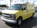 1999 Yellow Chevrolet Express 3500 Commercial Van  photo #5